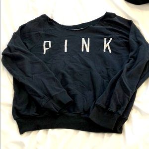 VS PINK | Black Slouchy Sweatshirt